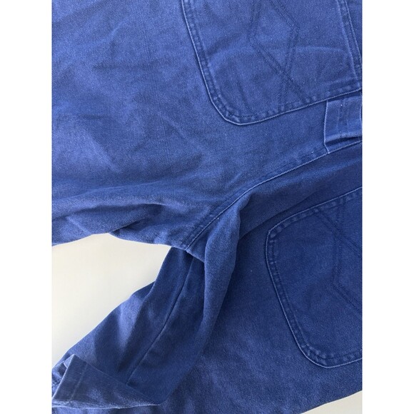 veg J MacInally’s Blue Denim Jean Carpenter Shortalls Bib Overalls Sz 13-14 y2k - Picture 11 of 13